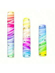 Multifunctional Soft Ruler - 15cm, 20cm, 30cm Colorful Flexible Measuring Tool, Suitable For Handicrafts And Painting - Color - View 6