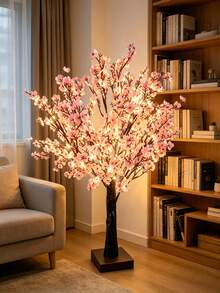 1件 60 LED 55CM 星空樹燈 USB雙電源 室內LED發光樹 婚禮/派對必備 櫻花樹燈 人造花燈 暖光氛圍燈 跨境獨家 臥室床頭護眼小夜燈 Ins風 超人氣 求婚氛圍神器 禮物裝飾樹燈 讓春天到家 租屋翻新神器 摯友女友孩子的心意禮物 生日禮物 節日裝飾 LED燈 - 黃色 - 查看 8