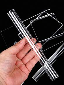 Transparent Mud Press Plate Roller Tool Set, Thickness Ruler Press Mud Stick Soft Clay Tools For Jewelry Making, DIY Handmade Jewelry Mold Kit - Toolkit - View 3