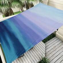 1pc Blue-Purple Gradient Sunshade Canopy, Modern Style, Colorful, Large Size, UV Protection, Sturdy & Durable, Easy Installation, Suitable For Beach, Garden, Patio, Includes Rope - Multicolor - View 8