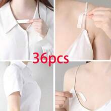 108/36pcs Non-Slip Clothing Tape, Fashion Adhesive Bra Strap Covers, Dress Strap Fixers, Double-Sided Wardrobe Tape, Back To School And Party Outfit Essentials - All Products Designed To Prevent Clothing Exposure And Ensure Secure Fit - A - View 10