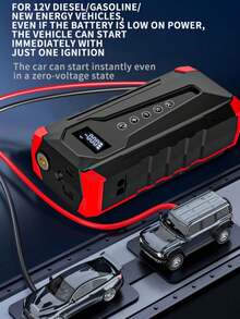 7-In-1 Car Emergency Jump Starter, 5000A 150PSI Air Compressor, 12V Portable Car Battery Jump Starter, Emergency Tool Kit - DDQ-1013 - View 4