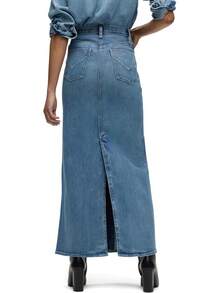 Hudson Falda Midi reconstruida Falda para Mujer - mezclilla, Denim Rinse - Ver 3