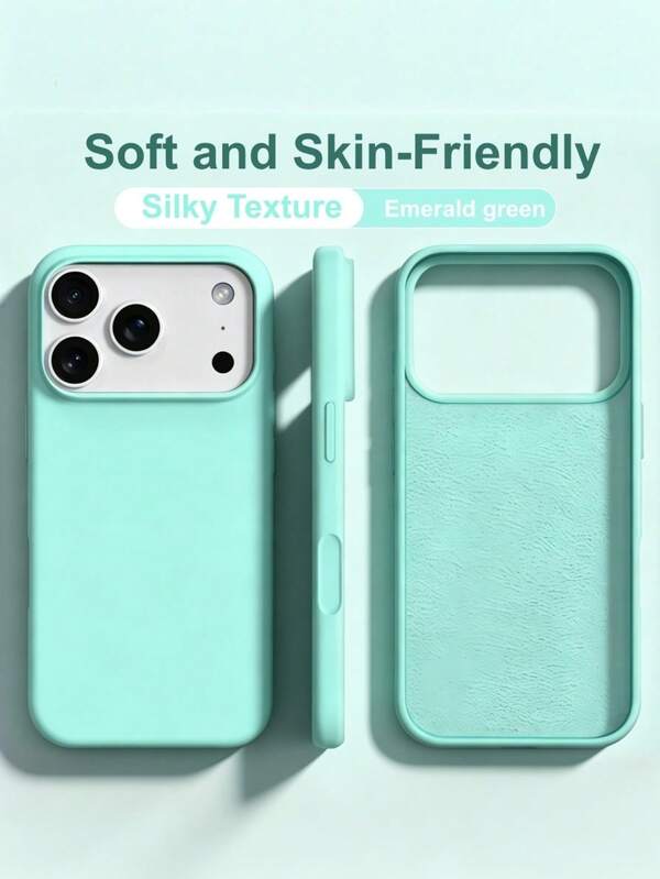 New Luxury Shockproof Soft Beige Friendly Phone Case, Compatible With IPhone 17 16 15 Pro 14 Plus 13 12 11 17 Pro Max Air XR XS Max X/XS 7/8 Plus 7/8, Anti-Drop Smooth Protective Cover, Durable, Minimalist Design, Skin-Friendly Material