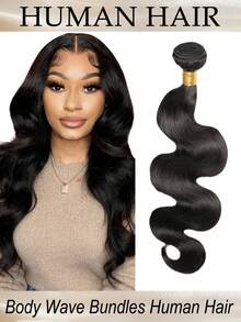 1 Bundle 14-32 Inch Black Original Human Hair Unprocessed 12A Grade Natural Body Wave Hair Extensions For Women - Natural Black - View 2