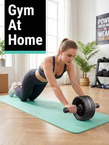 Roda Penggulung Perut Ergonomis Serbaguna dengan Pegangan Lembut untuk Mencegah Kelelahan Tangan - Peralatan Latihan Lantai untuk Binaragawan, Roda Penggulung Perut Tebal Tanpa Suara untuk Ruang Keluarga, Peralatan Gym Rutin untuk Wanita, Latihan Kebugaran, Olahraga. - Roda perut - View 6