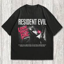 Requiem T-Shirt, Leon Must Die Forever, Leon S. Kennedy Shirt, Res - Black - View 1