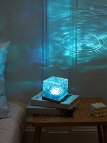 Convierte tu habitación en un espectáculo de luces fluidas, proyector cuadrado de ondas RGB de 16 colores con cable USB Tipo-C - luz policromática - Ver 10