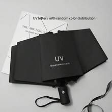 1pc Windproof Rainproof Umbrella - Water-Resistant Spring Polyester Fabric, Basic Minimalist Style, Durable Steel Frame, Plastic Handle, Automatic Sun Protection Personalized Umbrella - Multicolor - View 20