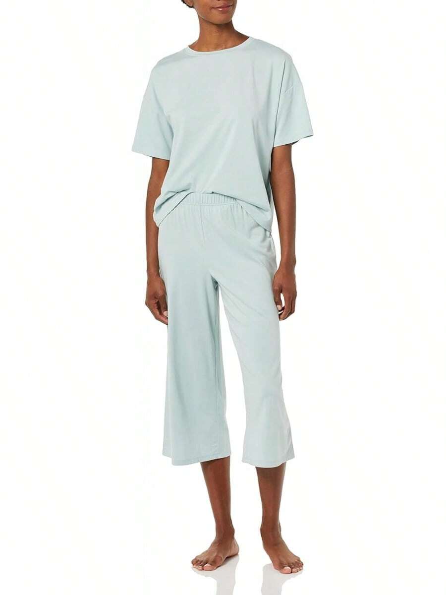 Conjunto de Pijama de Jersey Tejido para Mujer de  Essentials - Blanco - Ver 1