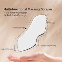 Alat Pijat Gua Sha Stainless Steel - Pisau Gua Sha Pengikis Otot - Mobilisasi Jaringan Lunak, Alat Pijat Gua Sha untuk Punggung, Kaki, Lengan, dan Tubuh - Perak - View 8