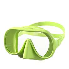 Silicone Trim Frameless Diving Mask, Hydraulic One-Piece Molded Diving Mask With High-Definition Tempered Anti-Scratch Lens - Multicolor - View 11