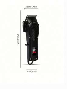 AXH USB aufladbarer Haarschneider und Bartschneider, kabelloser Entwurf, ideales Geschenk für Männer - Schwarz - Übersicht 7