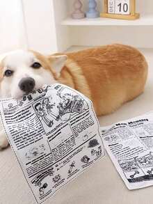 1pc/2pcs Funny Crinkle Paper Dog Cloth Book Toy, Built-In Crinkle Paper With Sound, Colorful And Interesting Patterns, Attract Dog's Attention, Relieve Boredom And Loneliness, Lightweight And Easy To Chew, Suitable For Small Dog Interaction And Play, Durable And Bite-Resistant, Companion For Your Pet's Daily Life - Multicolor - View 11