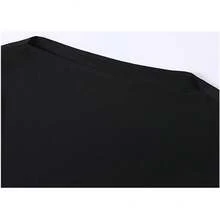 Blusa de seda de manga larga con cuello cuadrado para mujer, estilo informal, suelta, para oficina - Morado - Ver 3