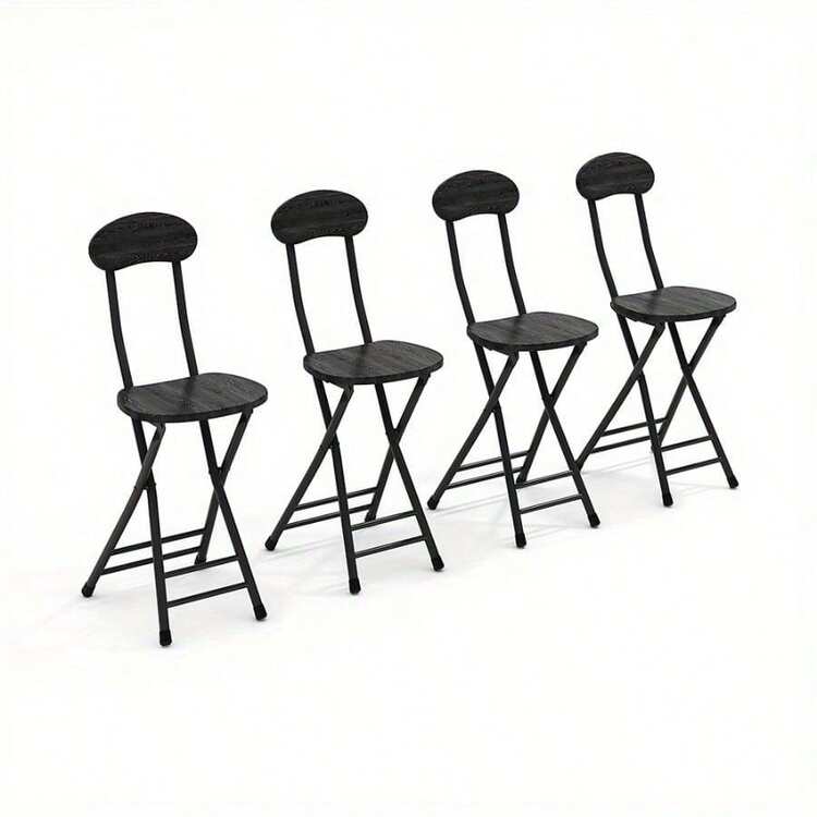 2pcs/ 4pcs Dining Chair With Metal Frame, Dining Kitchen Chair, Breakfast Chairs, White/ Black Bar Stools To Sit On Multi-Purpose For Kitchen, Bar, Cafe - White - View 8
