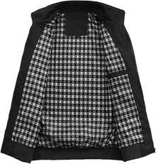 Chamarra Hombre Chaqueta Casual de Negocios Cuello Levantado Para Hombre Chaqueta Abrigos Informal Chaqueta de Senderismo - Azul - Ver 4