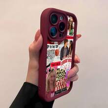 Sharpay Evans rosa High School Musicalfunda de teléfono Fundas compatibles con ,Apple,VIVO,OPPO,,, y Honor.Fabricadas en silicona TPU,ofrecen protección contra golpes y caídas. - Burdeos - Ver 3