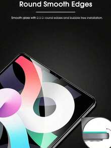 Navigator 2pcs/Pack, Tablet Tempered Glass Screen Protector, Scratch-Resistant & Wear-Resistant, Smooth Touchscreen, Hydrophobic Coating, Full Screen Coverage, Compatible With IPad 7th Gen/Tab S9 FE+/Tab S10+/Tab S9+/Tab S8/Tab S7/ Pro 13-Inch (2024)/ Pro 12.9-Inch(2018/2020/2021)/ 2025 ( A16)/ Air 4/Air 5 (10.9 Inch) And Other Models. - Clear - View 5