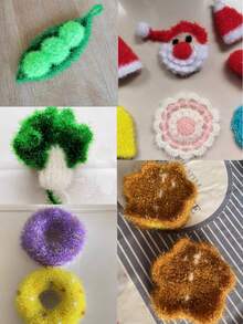 50g Glass Fiber Yarn DIY Shiny Metallic Gold Yarn For Knitting Dishcloths, Handmade Bags, Dolls And Decoration - 50g Glass Fiber - View 7