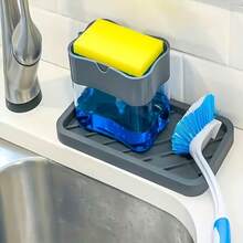 Automatic Dishwasher Detergent Dispenser With Detergent And Cleaning Pad - Compact Kitchen Cleaning Tool, Easy To Clean Design, Efficient Cleaning, Suitable For Home Cooks, Durable Plastic, No Extra Items Needed, Dishwasher Accessory, Modern Kitchen Supplies - Dish Soap Dispenser - View 3