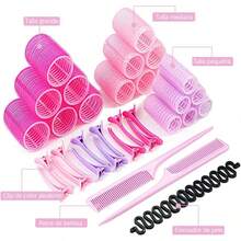 Rulos para Cabello Juego de Rodillos de con Accesorios Rizador Pelo sin Calor Rodillos de - 3 Tamaos 33PCS - 33 piezas - Ver 4