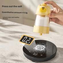 1pc Bear Shaped Quantitative Spice Jar Moisture Proof Sealed Seasoning Container Household Salt Sugar Storage Bottle Cute Kitchen Condiment Can Practical Cooking Gadget For Daily Kitchen Prep Housewarming Holiday Gift For Home Cooks - Multicolor - View 7