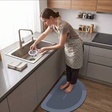 1pc Waterproof Anti-Slip Bathroom Mat, Bathroom Or Kitchen Rug, Quick Dry, Suitable For Hallway, Bedside, Shower Room, Laundry Room And Entryway. Perfect For Holiday Gifts And Family Gatherings. Essential Non-Slip Decor For Halloween Or Christmas Home Parties - Multicolor - View 6