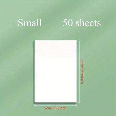 300/250/200/150/100/50/10pcs Transparent Sticky Notes, Adhesive Function Simple Memo Pads, High-Value Waterproof Marker Stickers, Suitable For Notes, Messages, Memoranda, Ideal For School Supplies And Office Supplies, Perfect For Students, Office Workers And Home Use