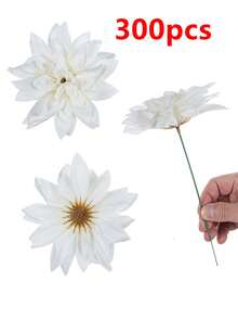 12/5支白色仿真非洲菊，假花，仿真植物，4.7英寸仿真花茎，适用于家居室内春季婚礼装饰、户外花园餐厅中心装饰、派对、礼品、新娘腕花、情人节母亲节装饰、婚礼装饰、DIY花环花束花墙拱门背景配件、前院装饰、父母礼物 - 乳白 - 查看 8