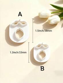 Lemon Polymer Clay Cutters, Realistic Citrus Fruit Shapes For Summer Handmade Earring Craft Supplies - White - View 2