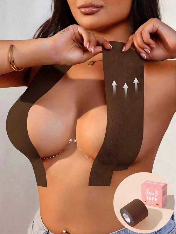 1-Pack Body Shaping Tape ; Suitable For Breast Lifting, Concealing, Invisible Padding, And Strapless Breast Shaping (For Women).