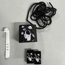 5pcs Astronaut Protective Cover Case Compatible With Iphone 11/12/13/14/15, 18/20W Charger Protector Case, Gifts For Boyfriend/Girlfriend Cable Protector - Multicolor - View 5
