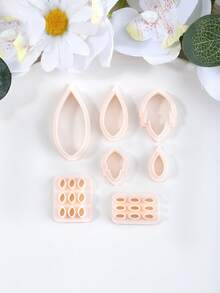 Leaf Shape Tiny Petal Clay Cutting Molds, Multipurpose Craft Supplies For Handmade Bohemian Earrings, Multi-Piece Polymer Clay Ornament DIY Kit - Leaf - View 6