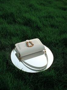 POHO ZOOZ Brand Customized Envelope Bag Shoulder Square Bag - White - White - View 2