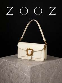 POHO ZOOZ Brand Customized Envelope Bag Shoulder Square Bag - White - White - View 4