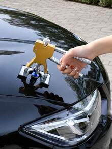 Pops A Dent Dent Repair Kit, Car Dent Puller PDR Tool, Adjustable Gold Dent Lifter, Glue Pulling Tabs, Dent Removal Tool For Car, Truck, SUV, Motorcycle, Refrigerator Body Dent Repair, Hail Damage Door Dent DIY Repair - A - View 1
