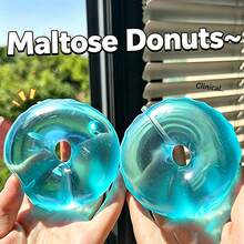 1 Peça Brinquedo de Alívio de Estresse Moldável de Maltose em Formato de Rosquinha, Brinquedo de Rebote Lento, Aperte Divertido, Essencial para Socialização-Interação-Família-Mais Vendido-Alívio de Estresse, Macio ASMR, Aperte, Rebote Lento, Crocante, Macio, Halloween - Multicolorido - Visão 6