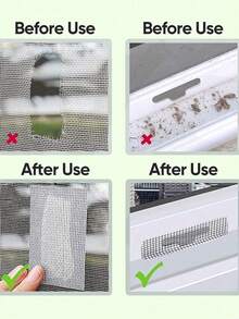 50/100/200/300Pcs Self-Adhesive Mesh Repair Patches, Suitable For Windows And Screen Doors, Quickly Fix Holes And Tears, Screen Repair Solution - Multicolor - View 11