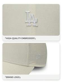 New Era Quiet Luxury Cream White Monochrome LA Embroidered Soft Baseball Cap, Low-Key Premium Neutral Style Wardrobe Essential Headwear - White - View 5