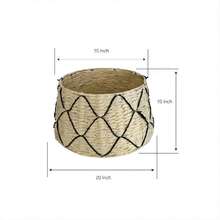 Christmas Tree Collar - Rustic Woven Base For Artificial Trees - Hide Stand - Home Decor - 1PC - View 2