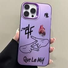 Funda para teléfono: Que La Mif P-PNL, funda para teléfono con diseño de corazón estilo Hip Hop francés, adecuada para iPhone 17 17e 16e 16 15 14 13 12 11 Mini Pro Max Air X XR XSMAX 8 7 Plus, cubierta trasera mate anticaída. - Color mixto 1 - Ver 5