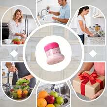 1/3pcs Detachable Faucet Water Filter, Effective Anti-Splash And Anti-Leak Structure, Multi-Functional Accessory Suitable For Kitchen And Bathroom, Universal For Home And Hotel, Practical Kitchen Tool, Ideal As Daily Use Or Holiday Kitchen Gift - Multicolor - View 6