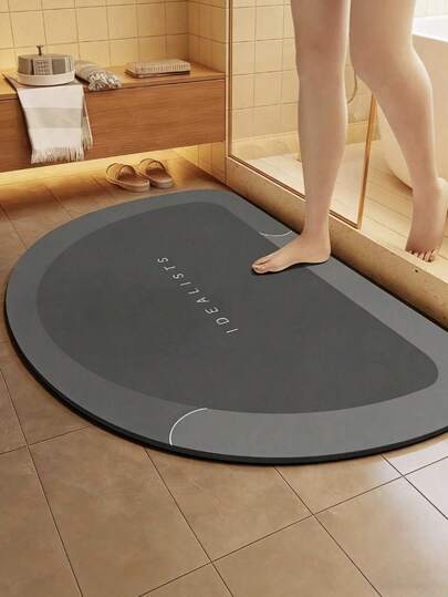 1pc Waterproof Non-Slip Bathroom Mat, 80CM/40CM/90CM Length Options, Quick Dry, Suitable For Bathroom, Kitchen, Hallway, Bedside, Shower Room, Laundry Room And Entryway. Perfect For Holiday Gifts And Family Gatherings. Essential Non-Slip Decoration For Halloween Or Christmas Home Parties