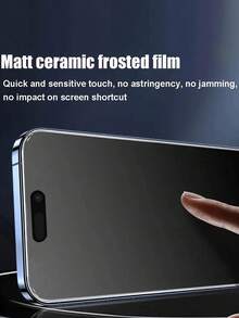 2pcs Matte Privacy Screen Protector, Includes 2pcs Camera Lens Protector, High-Definition Transparent Camera Lens Cover, Compatible With IPhone 17 Pro Max [6.9 Inch] | Made Of TPU Soft Film (Not Tempered Glass Ceramic Film), Shatterproof And Anti-Collision | Privacy Function Ensures Screen Content Is Only Visible From The Front - Black - View 3