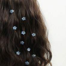 10pcs Floral Beaded Hair Clips - Girls Hair Accessories - Holiday Decorative Hair Clips - Multicolor - View 5