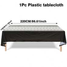 1pc Racing Theme Tablecloth, Black Racing Car Pattern Table Cover, Baby Shower Party Tablecloth, Racing Birthday Party Decoration, Gender Reveal Party Decoration Table Runner, Racing Theme Party Supplies, Racing Game Table Decoration, First Tooth Party Decoration, Welcome Newborn Party Decoration Table Runner, Racing Room Decoration, Home Decor, Outdoor Decoration Disposable Tablecloth, 1st Birthday Gift - Black Racing Car - View 10