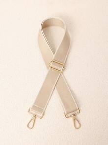 Correa de cincha ancha con borde blanco y contraste de color minimalista, hebilla de metal ajustable con alivio de presión, correa de repuesto versátil para bolso de un solo hombro y bandolera, accesorio de bolso multicolor - Multicolor - Ver 23