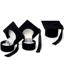 Doctoral Cap Ring Box, School Graduation Cap Student Graduation Season Gift Box Jewelry Storage Box - Multicolor - View 7