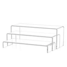 3/6pcs Clear Plastic Display Risers, Cupcakes Sweet Display Holder Stand, Elegant Dessert Riser Display Stands For Party, Afternoon Tea Snack Serving Trays. Table Decoration For Holiday, Wedding, Birthday, Party And Events - Clear - View 12